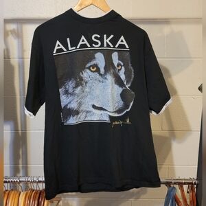 Vintage 90s Alaska Wolf Shirt